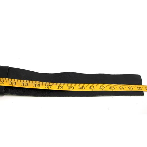 DARK BROWN GENUINE LEATHER 2 3/4"Wd CORSET CASUAL DRESS WOMEN'S BELT Sz M (57M - Picture 9 of 11